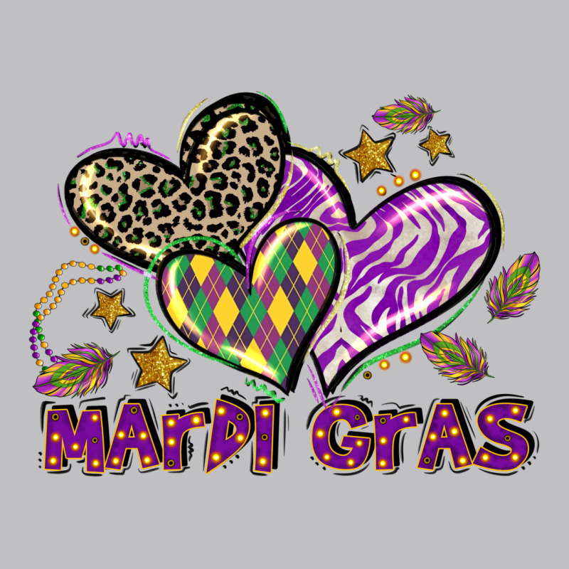 Mardi Gras Heart Long Sleeve Tee by LillyAllenDesigns | Teevron