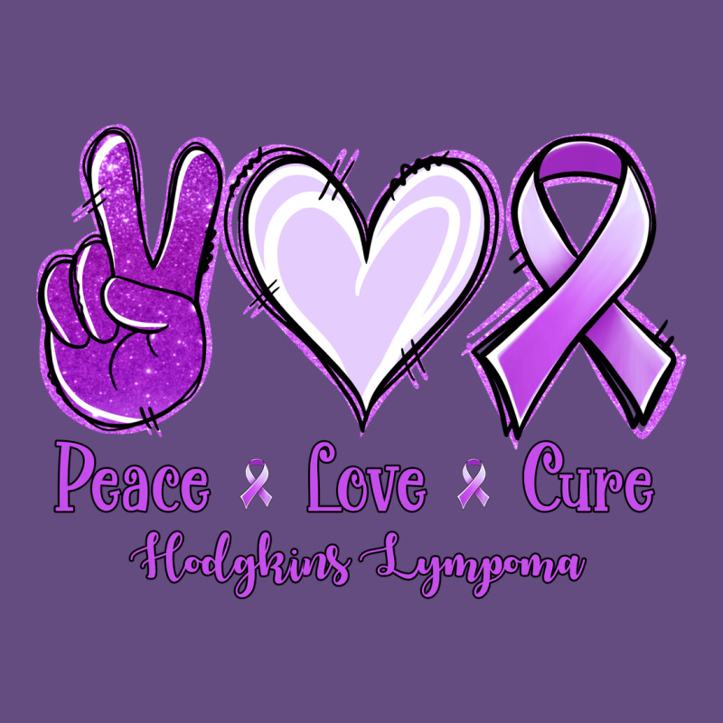 Peace Love Cure Odgkins Lympoma Vintage Hoodie by Jasminsmagicworld | Teevron