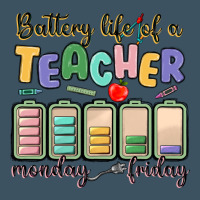 Battery Life Of A Teacher Monday Friday Urban Heavy Tee | Teevron