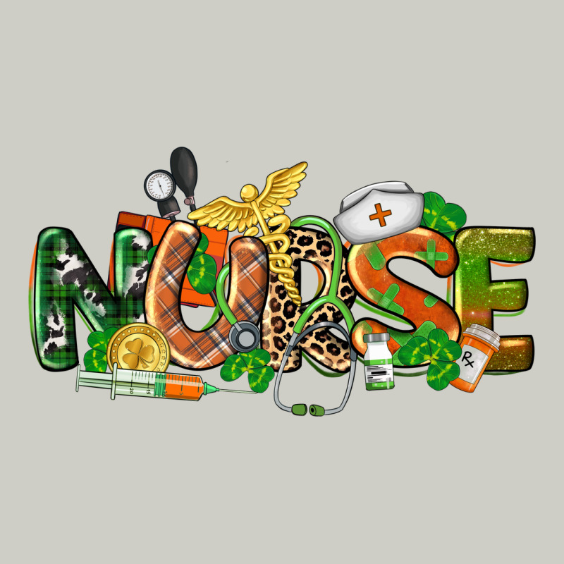 St. Patrick's Day Nurse Heavyweight Hoodie by CowGirlArtShop | Teevron