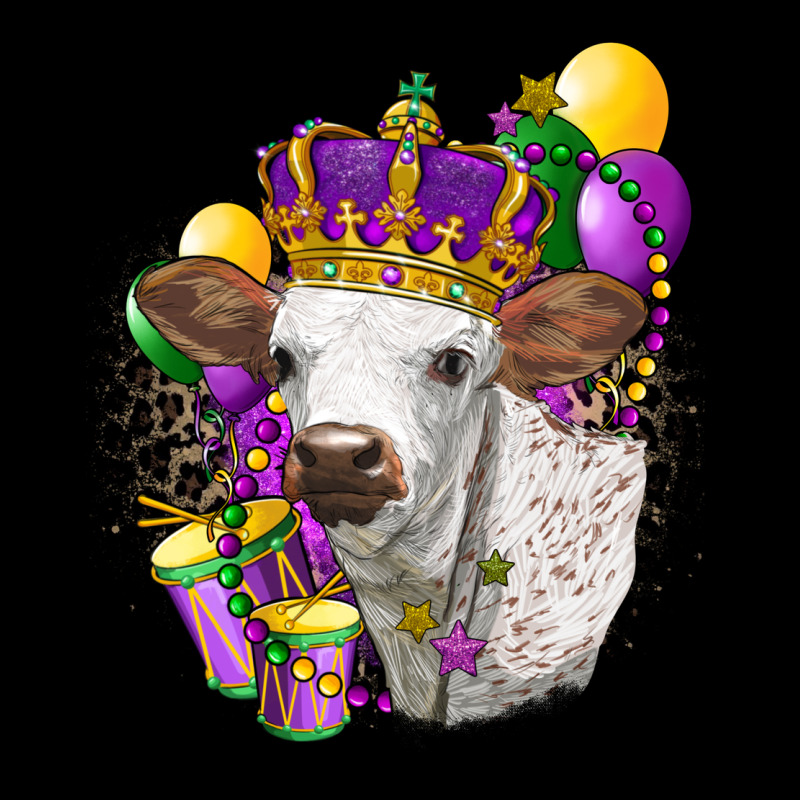 Mardi Gras Longhorn Calf Long Sleeve Tee by LillyAllenDesigns | Teevron