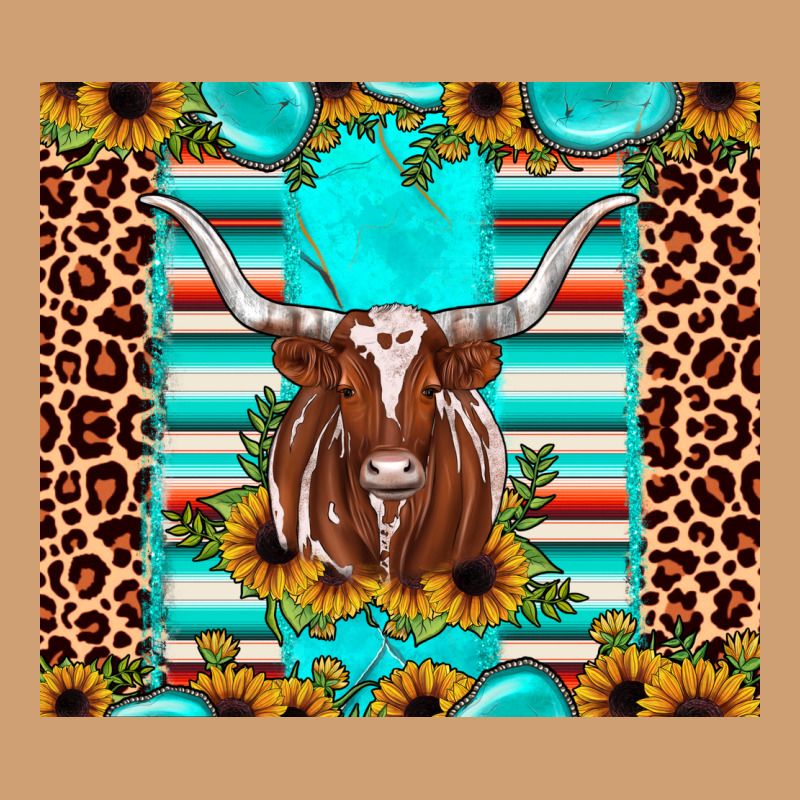 Texas Longhorn Sunflower Gemstone Vintage Tee by JahusDesignShop | Teevron