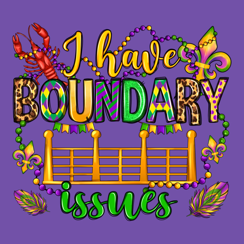 ı Have Boundary Issues Mardi Gras Olivia Premium Sweatshirt by OliviaCreatesArt | Teevron