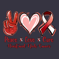 Peace Love Cure Heart And Neck Cancer Vintage Hoodie | Teevron