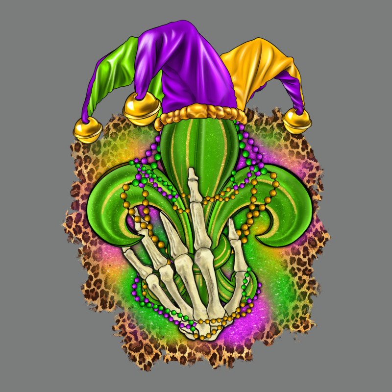 Mardi Gras With Skeleton Hand Premium Hoodie by HowdyJamesFarm | Teevron
