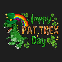 St. Patrick's Happy Pat T-rex Day With Rainbow Heavyweight Hoodie | Teevron