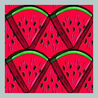 Watermelon Slices Seamless Pattern Heavy Core Tee | Teevron