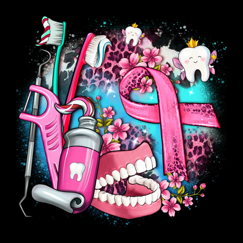Dental Elements And Cancer With Cowhide And Leopard Ladies Tee by AdoDesignShop | Teevron