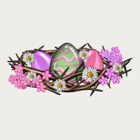 Easter Eggs And Crown Of Thorns Easter Day Zipper Hoodie | Teevron