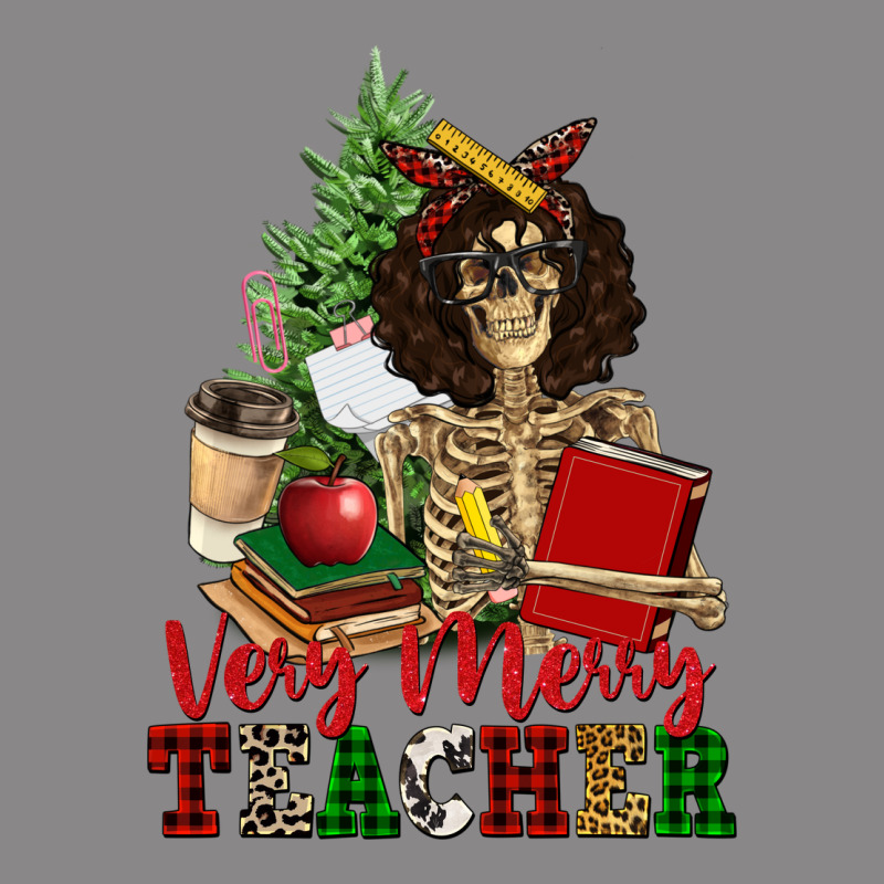 Very Merry Teacher Skeleton Vintage Tee by NancyCooperArtShop | Teevron