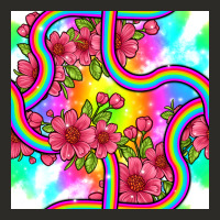 Tie Dye Floral Seamless Pattern Heavy Core Tee | Teevron