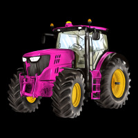 Western Farm Tractor Pink Heavy Core Tee | Teevron