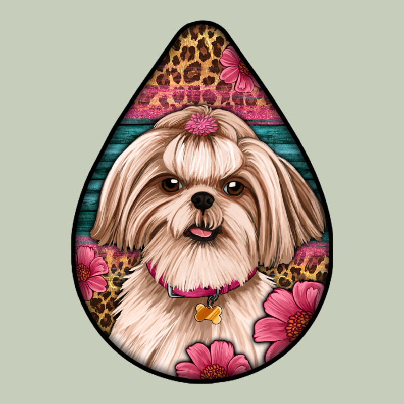 Shih Tzu Teardrop Earrings Ladies Tee by Artiststas | Teevron