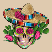 Mexican Skull Sombrero Roses Cactus Serape Heavyweight Sweatshirt | Teevron