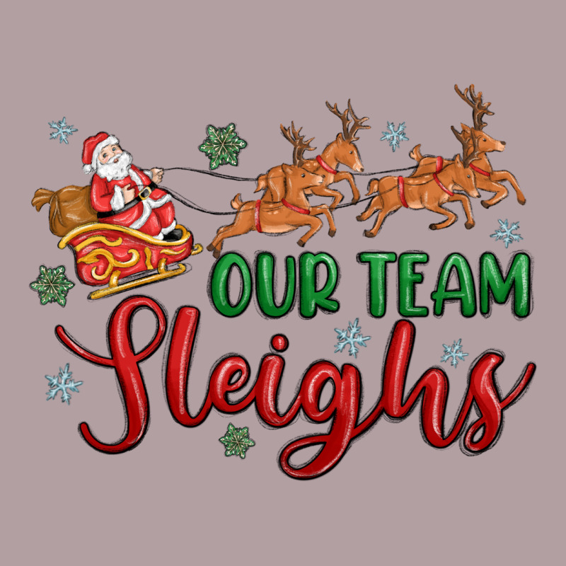 Our Team Sleigh Vintage Hoodie by MaliasSmallBusiness | Teevron