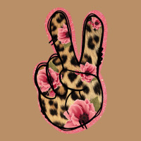 Floral Leopard Peace Sign Vintage Hoodie | Teevron