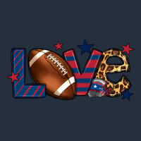 Love Football Team Color Red Blue 4th Of July Zipper Hoodie | Teevron