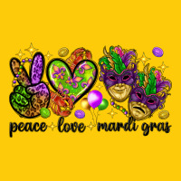 Peace Love Mardi Gras Premium Hoodie | Teevron