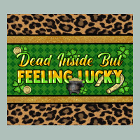 Dead Inside But Feeling Lucky 20oz Skinny Tumbler Heavyweight Hoodie | Teevron