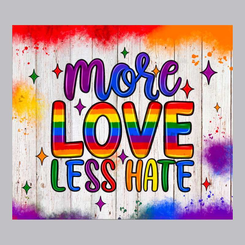 More Love Less Hate Tumbler Classic Tee by JahusDesignShop | Teevron