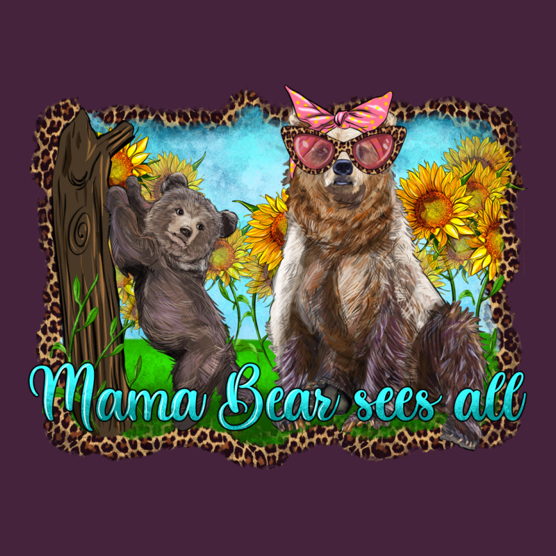 Mama Bear Sees All With Sunflowers Premium Tee by Artiststas | Teevron