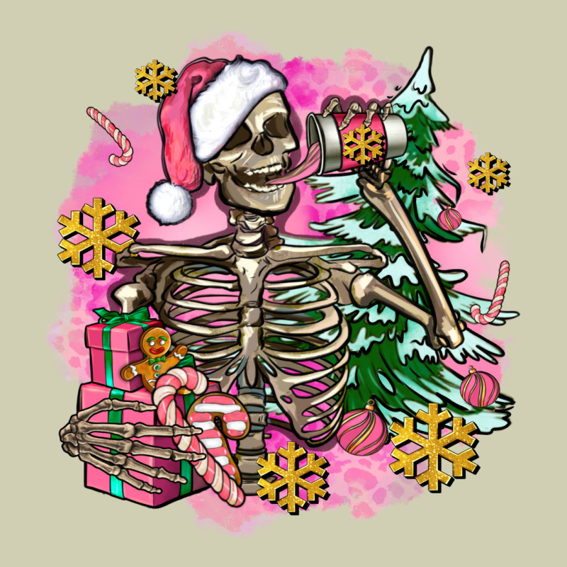 Pink Coffee Gifts Christmas Skeleton Coffee Heavy Core Tee by AdoDesignShop | Teevron