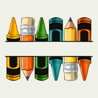 Custom Crayons With Pencil Urban Heavy Tee | Teevron