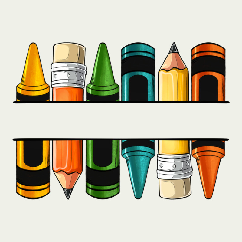 Custom Crayons With Pencil Urban Heavy Tee by NancyCooperArtShop | Teevron