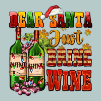 Dear Santa Just Bring Wine Heavy Core Tee | Teevron