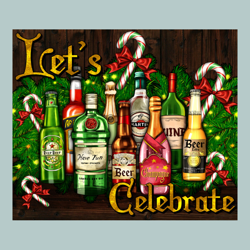 Christmas Cocktail Heavy Core Tee by AdoDesignShop | Teevron