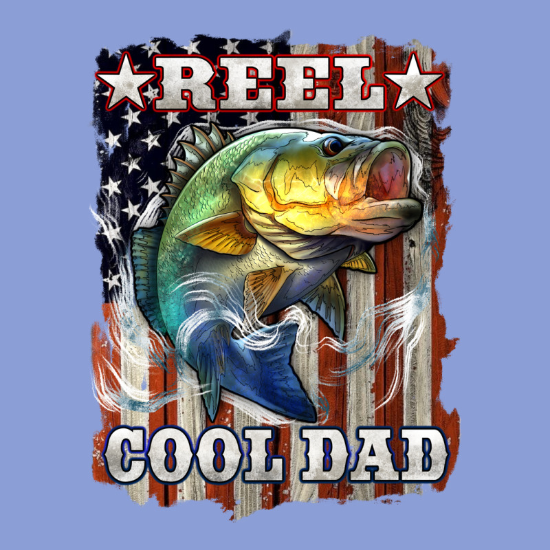 Reel Cool Dad Bass 4th Of July Long Sleeve Tee by LillyAllenDesigns | Teevron