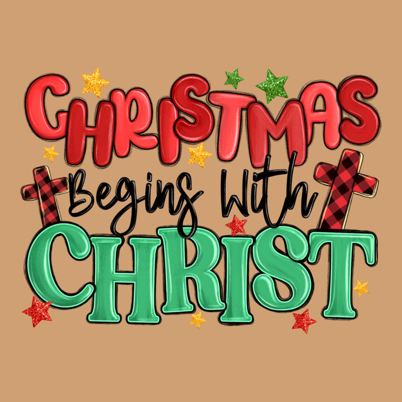 Christmas Begins With Christ Vintage Tee by MaliasSmallBusiness | Teevron