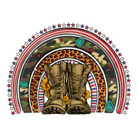 soldier boots camouflage leopard gemstone rainbow | Teevron