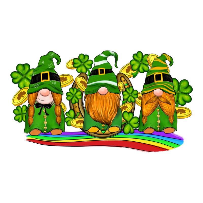 St Patricks Day Gnomes Shamrock Gold Rainbow Premium Tee by Artiststas | Teevron