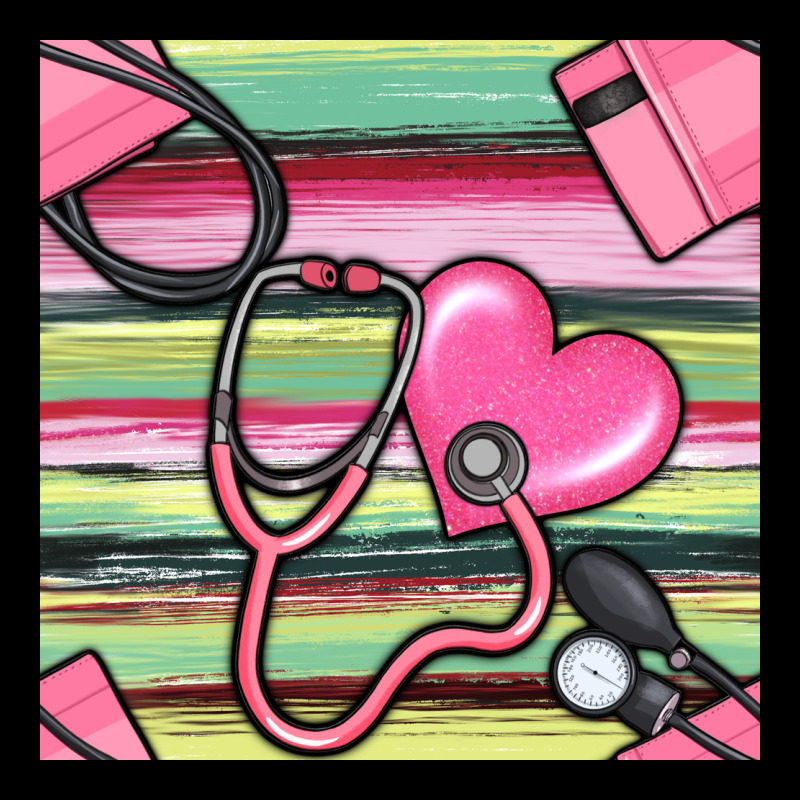 Nurse Stethoscope Seamless Pattern Heavy Core Tee by BundleAndBundleShop | Teevron