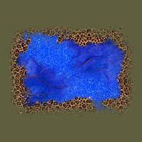 Gemstone Blue Leopard Background Vintage Tee | Teevron