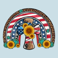 Cross American Flag Cowhide  Leopard Gemstone Rainbow Ladies Tee | Teevron