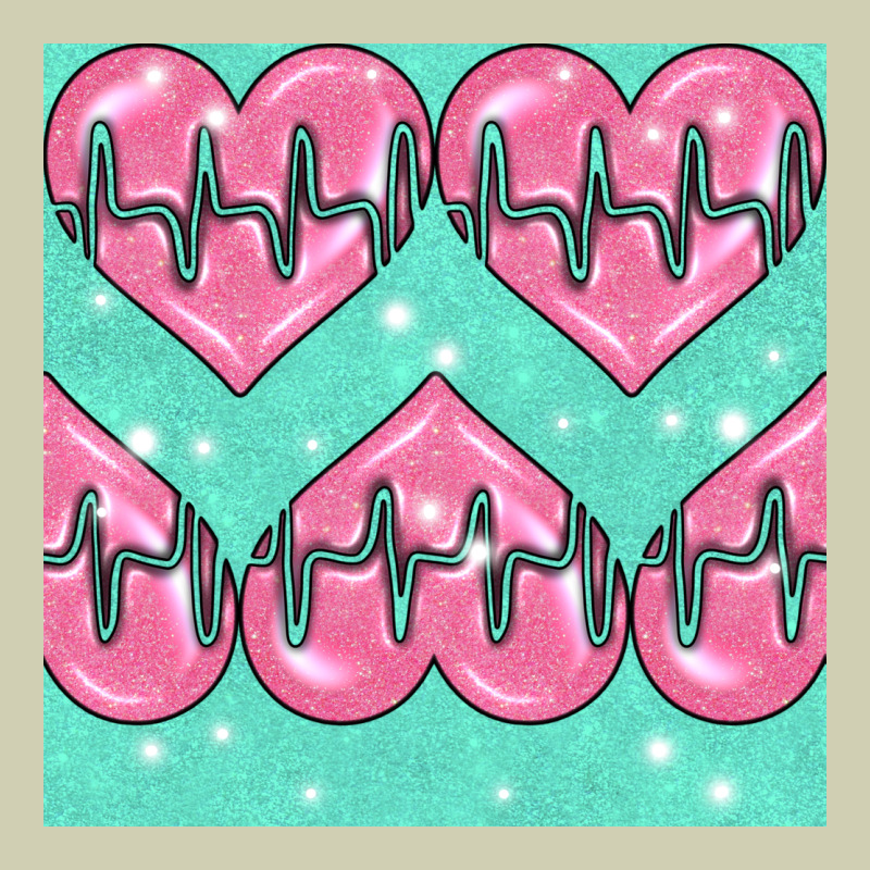 Nursing Heart Seamless Pattern Heavy Core Tee by BundleAndBundleShop | Teevron