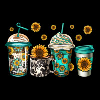 Sunflowers Coffee Cups Ladies Tee | Teevron