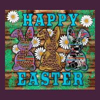 Easter Happy Easter Western Bunnies Daisies Premium Tee | Teevron