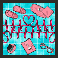 Nurse Heart Beat Seamless Pattern Heavy Core Tee | Teevron