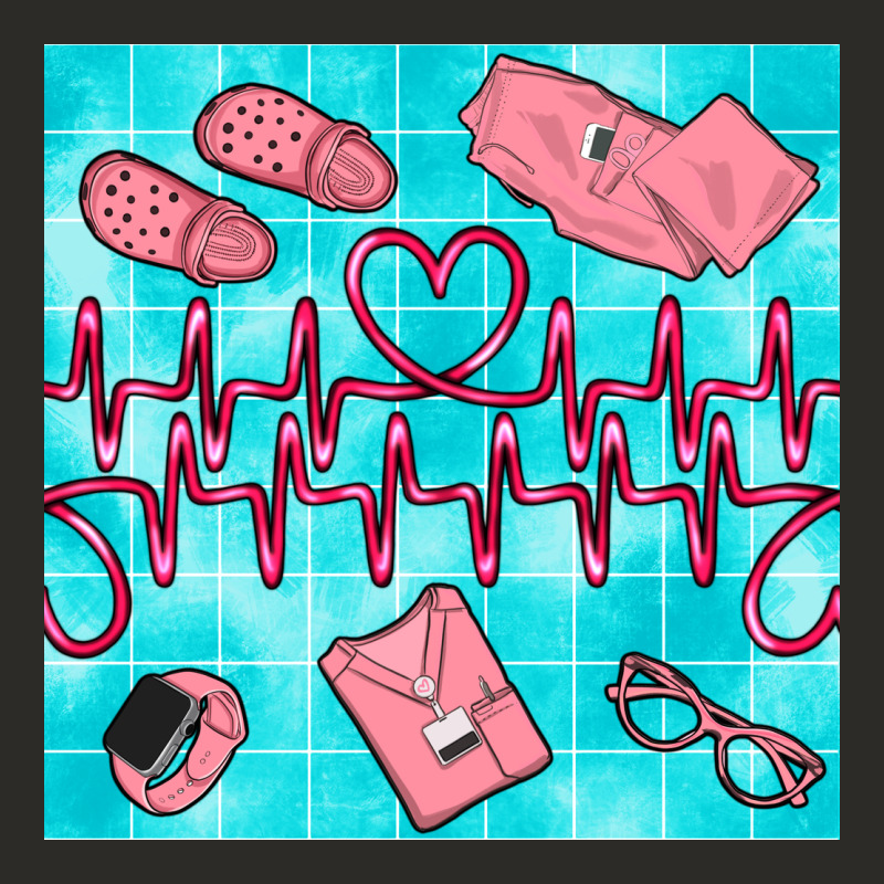 Nurse Heart Beat Seamless Pattern Heavy Core Tee by BundleAndBundleShop | Teevron