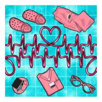 nurse heart beat seamless pattern | Teevron