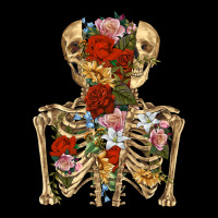 Flower Skeleton Long Sleeve Tee | Teevron
