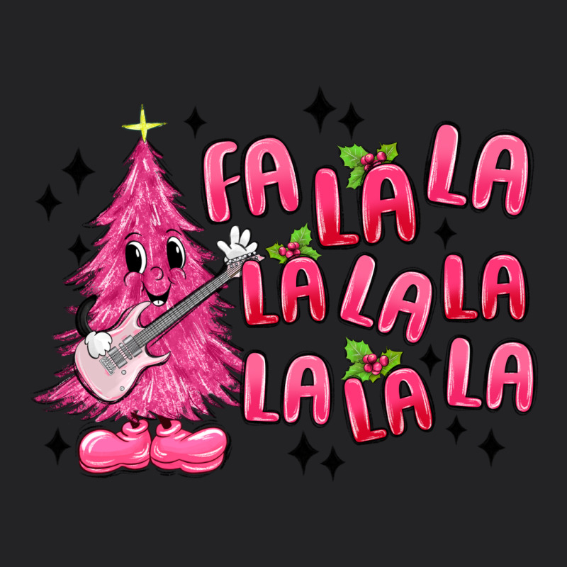 Pink Christmas Fa La La Vintage Tee by MaliasSmallBusiness | Teevron