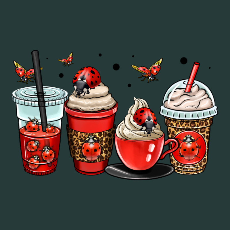 Ladybug Coffee Cups Premium Sweatshirt by OliviaCreatesArt | Teevron