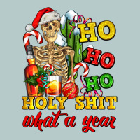 Christmas Ho Ho Ho Holy Shit What A Year Skeleton Heavy Core Tee | Teevron