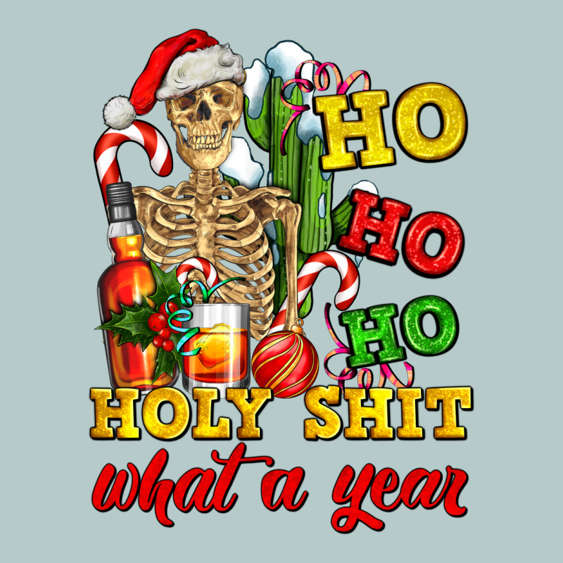 Christmas Ho Ho Ho Holy Shit What A Year Skeleton Heavy Core Tee by AdoDesignShop | Teevron