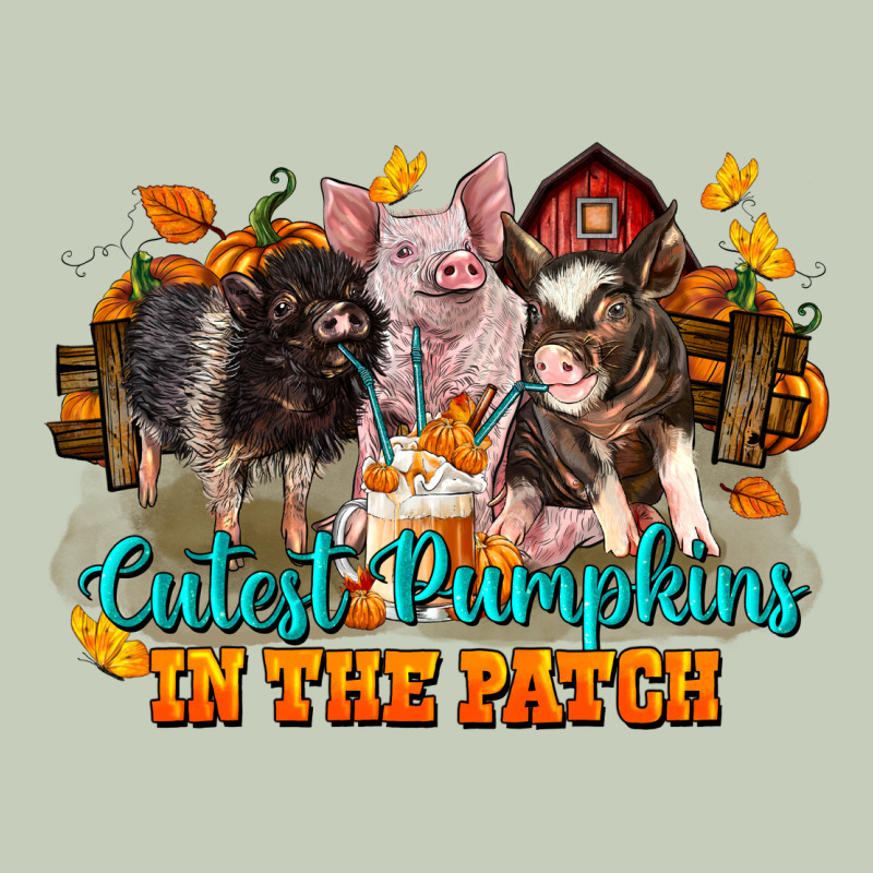 Fall Cutest Pumpkin In The Patch Pig Long Sleeve Tee by LillyAllenDesigns | Teevron