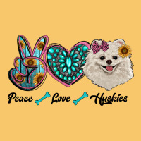 Peace Love Pomeranian Vintage Hoodie | Teevron